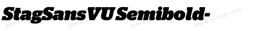 StagSansVU Semibold字体转换